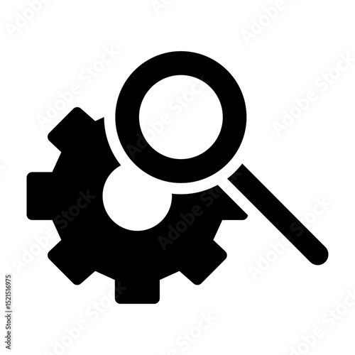 Analysis Vector Glyph Icon Design