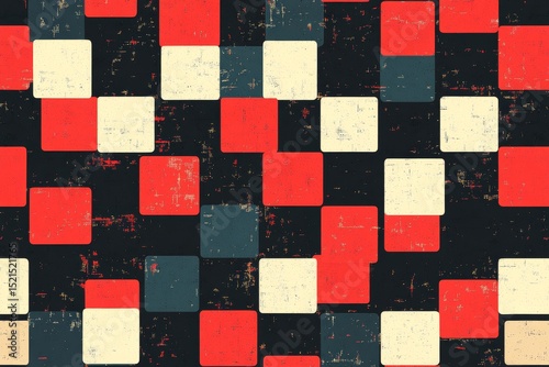 Minimalist pixelated pattern with small uniform squares.