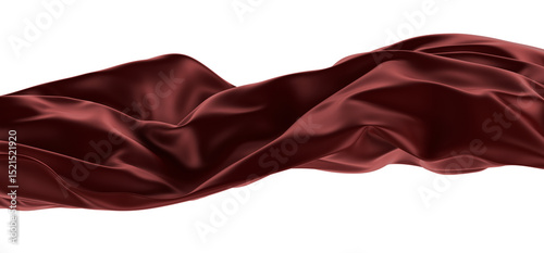 Smooth elegant red cloth on...