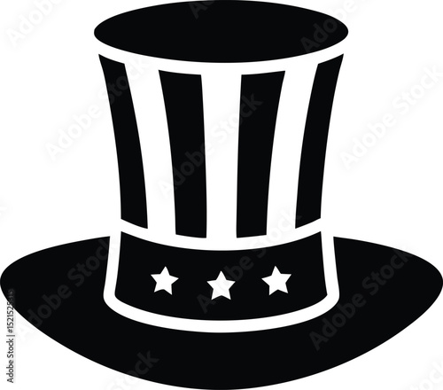 black hat vector illustration