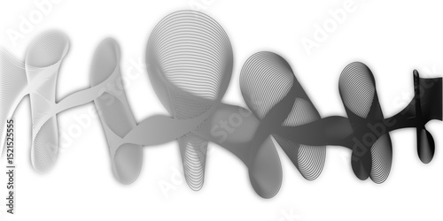 3d rendered illustration of an abstract symbol on white