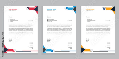 Letterhead design business modern letterhead design template