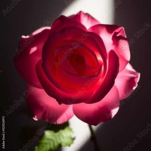 red rose on black
