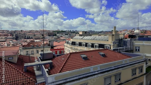 Lisboa - take is moving counter clockwise along panoramic old town over alfama quarter district