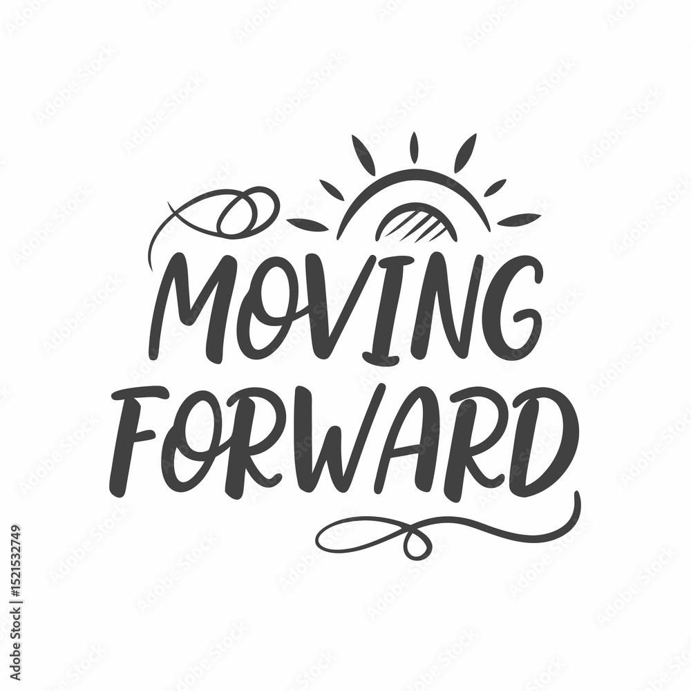 Moving Forward Inspirational Design, Generated AI Art Moving Forward Inspirational Design, Generated AI Art