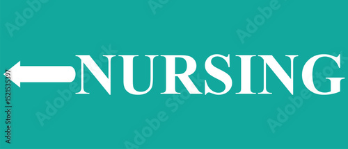 Arrow sign indicating nursing unit