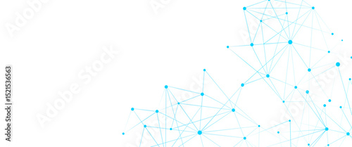 Vector abstract minimalist lines and dots technology pattern geometric background	