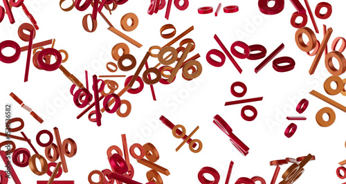 percent rain shopping digital in 3d.