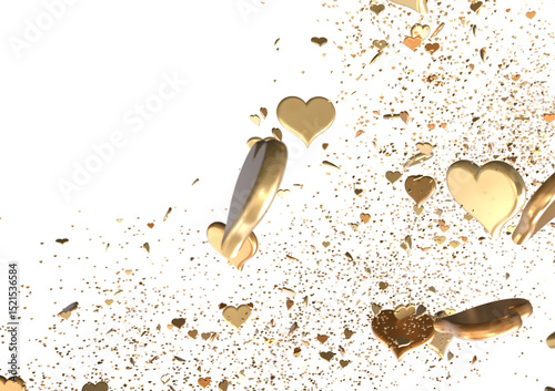 hearts on a pink background...