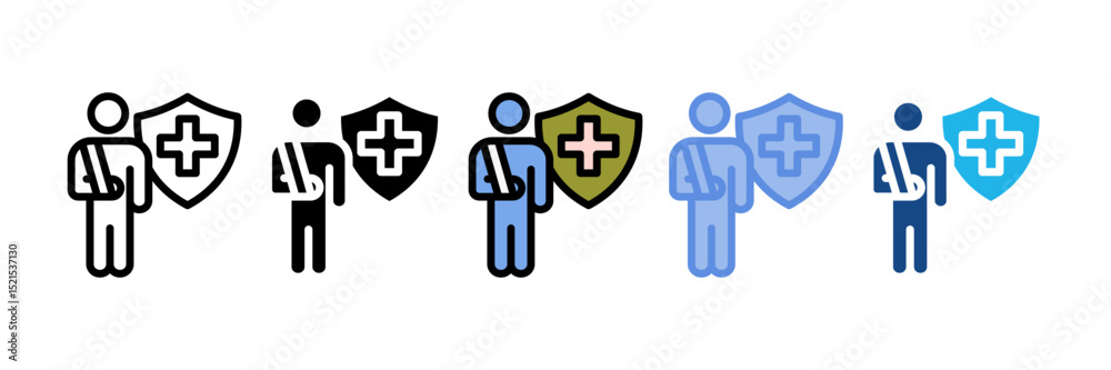 Obraz premium Casualty Insurance Icon Element For Design