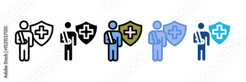 Casualty Insurance Icon Element For Design