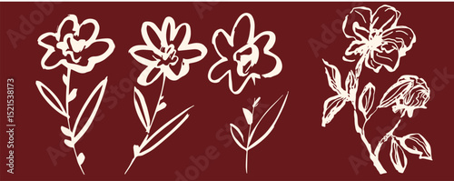 Hand-Drawn Botanical Clipart Collection


Set of hand-drawn botanical elements in a bold, organic ink style. Includes leaves, branches, and floral sketches—ideal for vintage branding, packaging, invit