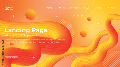 Colorful abstract background design featuring smooth flowing shapes and vibrant hues for digital marketing use