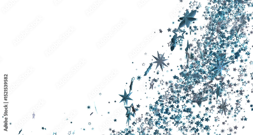 Fototapeta premium Stunning abstract background of blue stars. Perfect for festive designs, websites, or presentations.