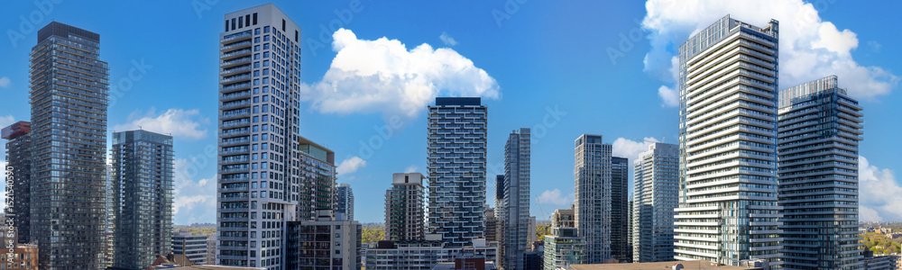 Fototapeta premium Upscale Eglinton and Forest Hill residential area coveted by middle and upper class families as well as Ontario developers