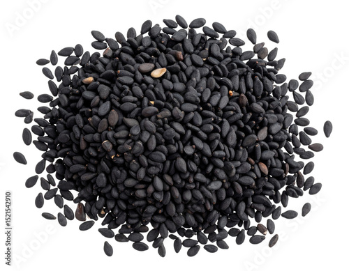 Whole Black Sesame – Healthy Seeds for Cooking, isolated on transparent background