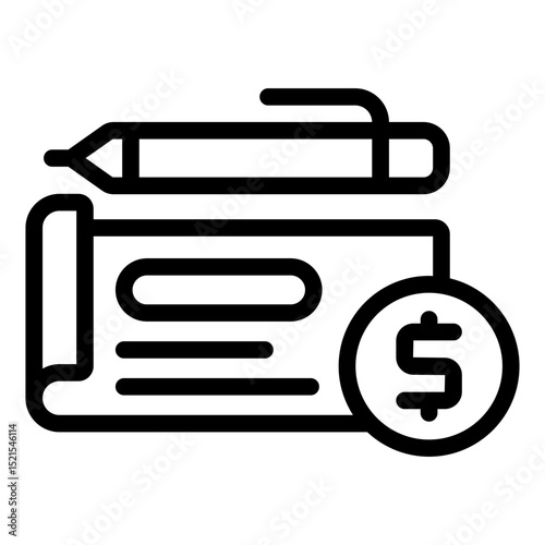 bank check icon