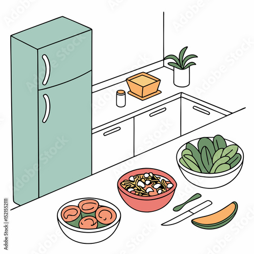 Kitchen Food Prep Healthy Eating