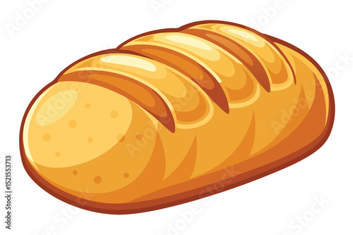 Golden Crust Loaf of Bread Freshly Baked Goodness