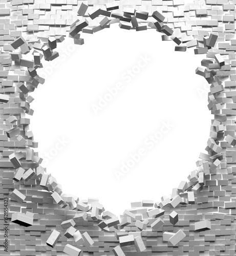 broken wall frame