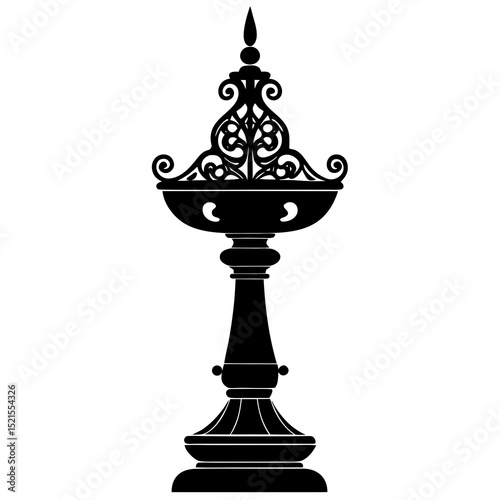 candlestick with a candle
