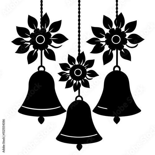 christmas bells vector illustration