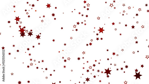 Wallpaper Mural Beautiful red stars scattered on a white background. Perfect for festive designs. Torontodigital.ca