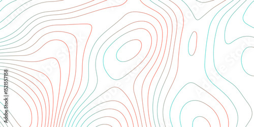 Topographic map background with geographic grid for hiking and mountain sport. luxury topographic wavy pattern and geographic grid map design. paper texture Imitation of a geographical map shades.