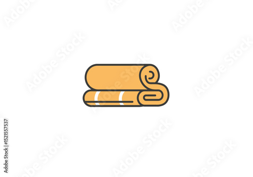 Health and Wellness Icon Set – Flat Fitness, Nutrition, and Self-Care Symbols on White Background