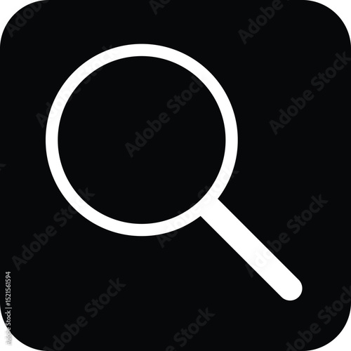 Vector icon of search designed for general usage in apps, websites, and interfaces.