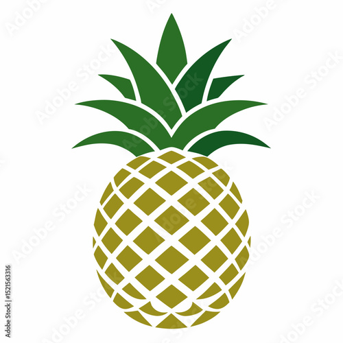 pineapple isolated on white