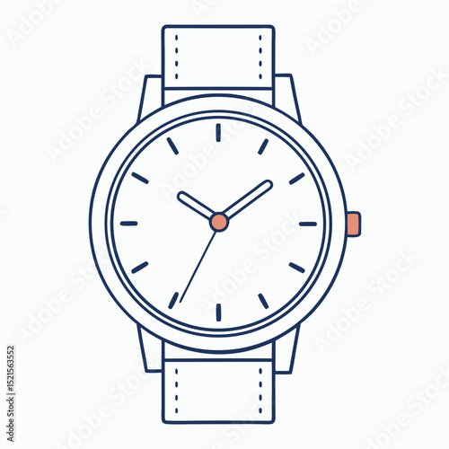vector illustration of a watch