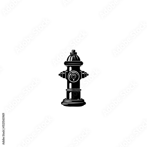 Enchanted Fire Hydrant - Clean Outline for Urban Fantasy Branding
