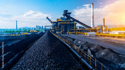 Coal Processing Plant Exterior Landscape