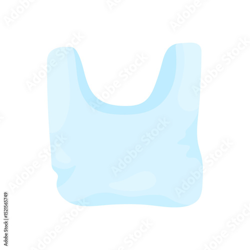 Disposable plastic bag. Empty grocery bag. Ecological problem plastic waste pollution