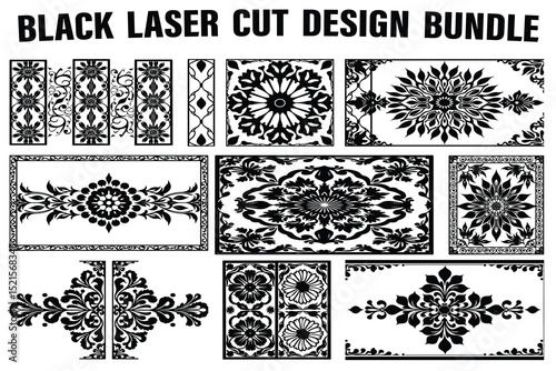 Elegant Black Laser Cut Bundle
