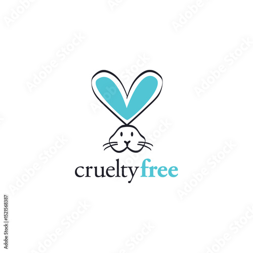 CRUELTY FREE LOGO VECTOR BLACK
