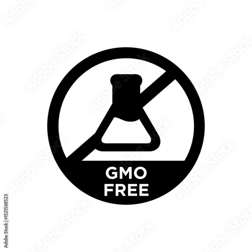 GMO FREE ICON VECTOR 