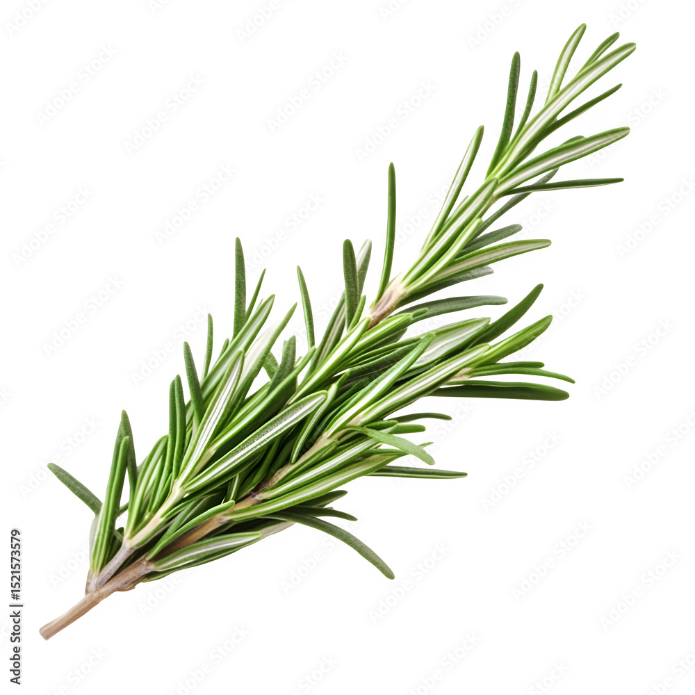 Fototapeta premium rosemary on white background
