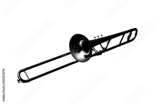 Silhouette of a Professional Trombone 