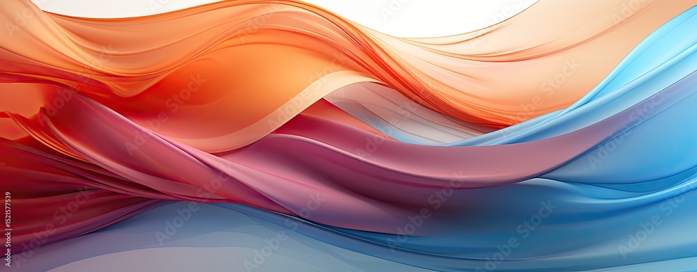 Obraz premium abstract background with twisted shapes, web banner