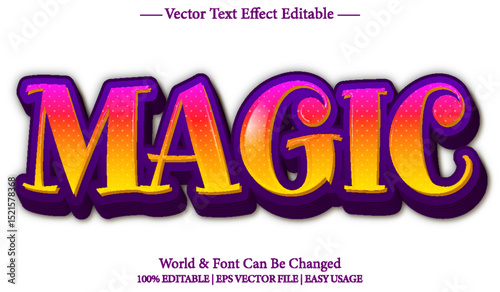 Editable Magic Vector Text File Mystical Fantasy Typography