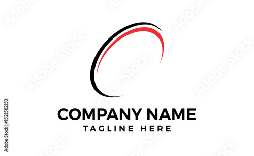 C Circle ring logo Template vector icon.