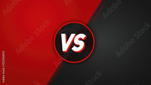 Red and black versus background design