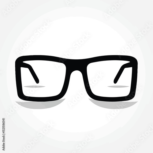 Modern Square Frame Glasses Icon Vector Illustration for Professional Use