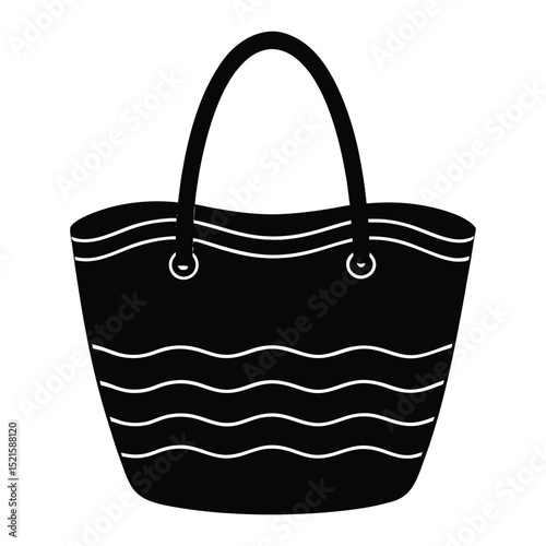 vector illustration of a handbag