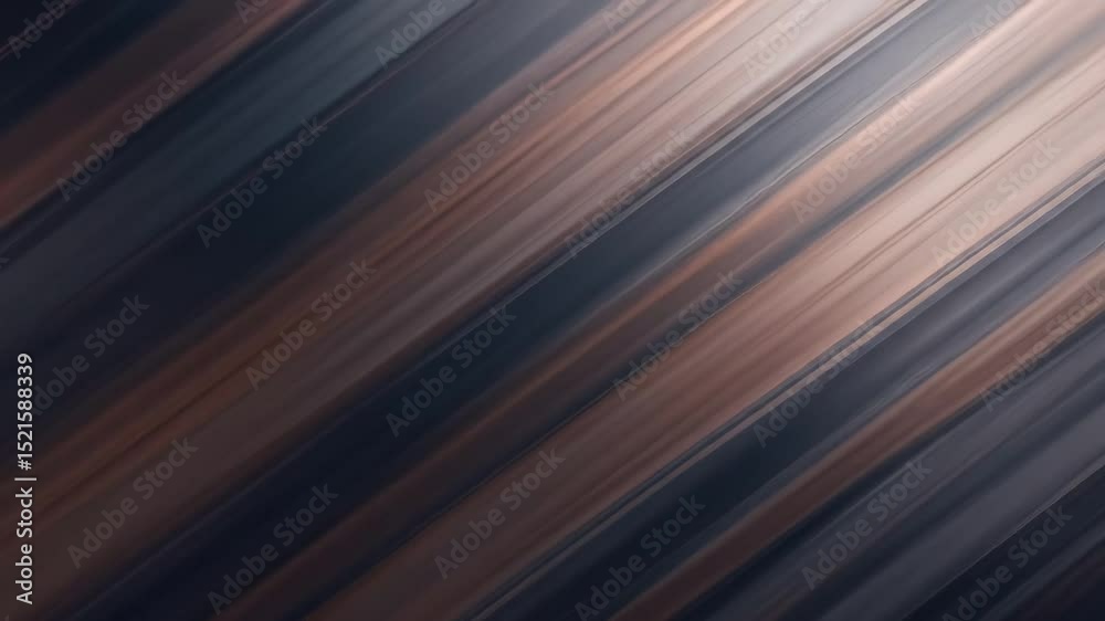 Abstract Diagonal Stripes: Bronze and Gray Motion Blur Video