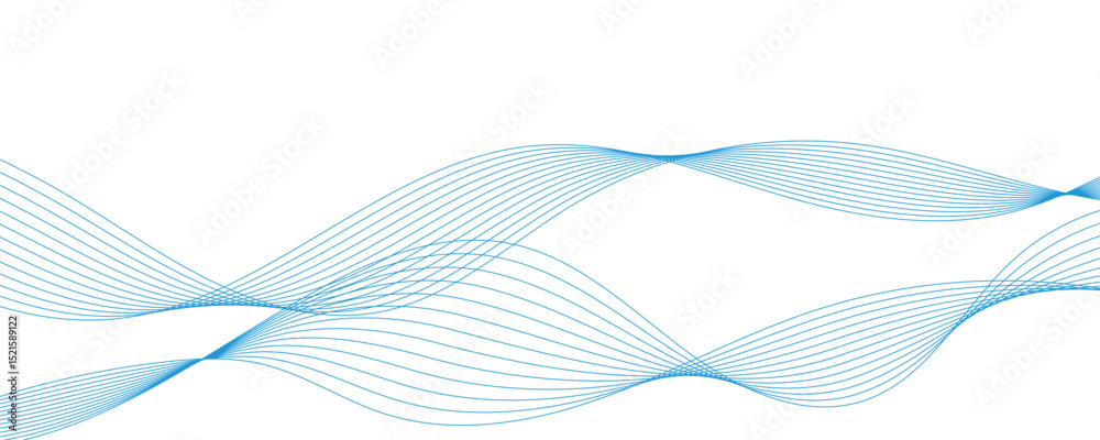 Fototapeta premium abstract blue wave background