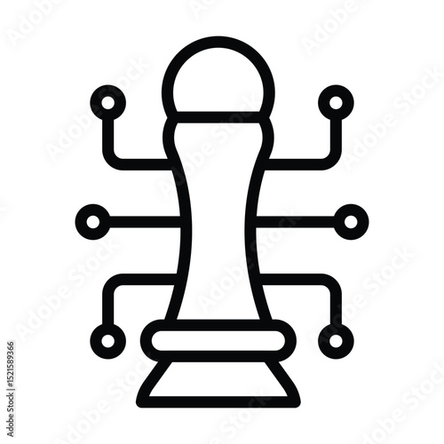 Digital Strategy line icon , vector, pixel perfect, illustrator file 
