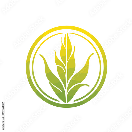 Corn Biofuel Alternative Energy Ethanol Pictogram EPS Illustration